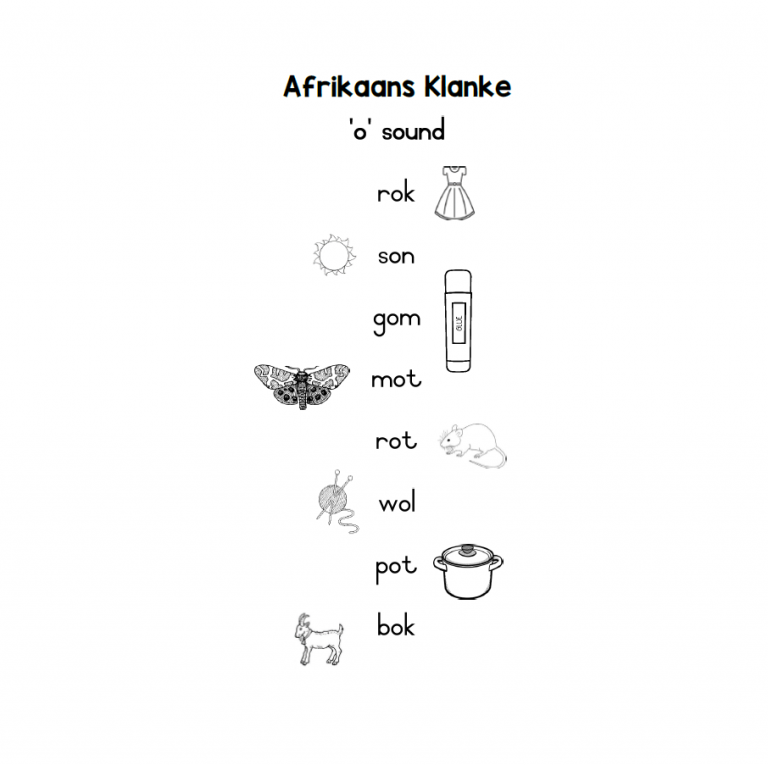 Afrikaans Worksheets - Learning With Mrs Du Preez