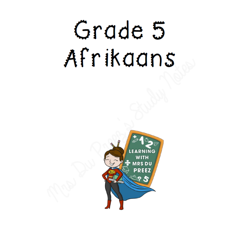 Afrikaans Klanke - U - Learning With Mrs Du Preez