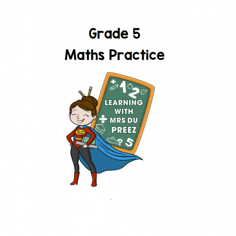 Grade 5 Maths Term 4 Worksheets Learning With Mrs Du Preez